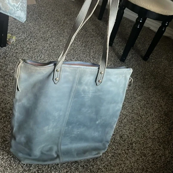 ABLE Selam Magazine Tote - BLUE GRaY - Picture 8 of 16